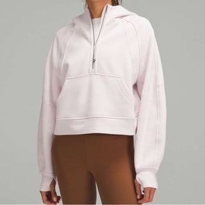 LULULEMON Scuba Oversized Half Zip Hoodie in Flush Pink sz M/L